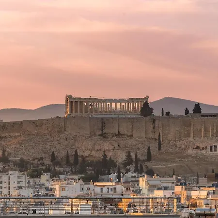 Apartment Sunny Penthouse W/ Acropolis View Next To Metro