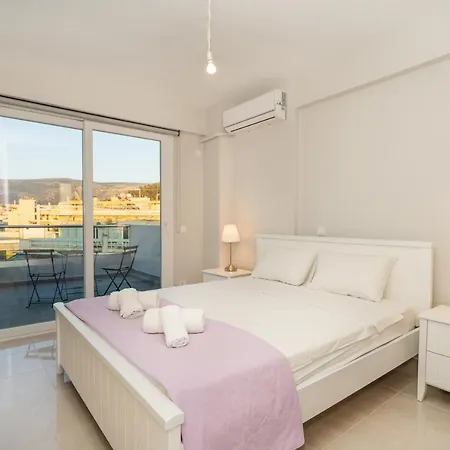 Sunny Penthouse W/ Acropolis View Next To Metro Apartment *