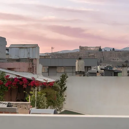 Apartment Sunny Penthouse W/ Acropolis View Next To Metro *